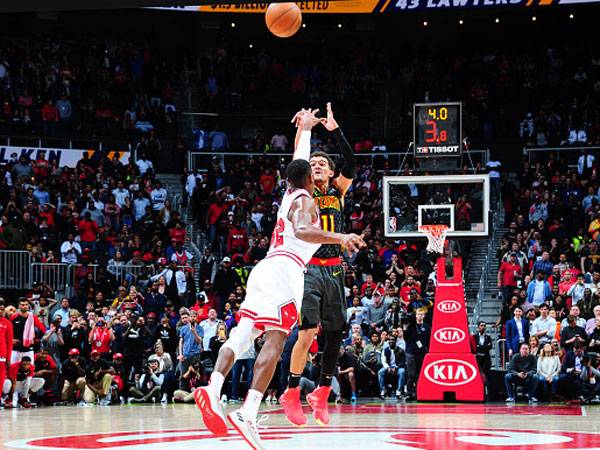 לילה מדהים, שנגמר בהפסד. יאנג (צילום: Scott Cunningham/NBAE via Getty Images)