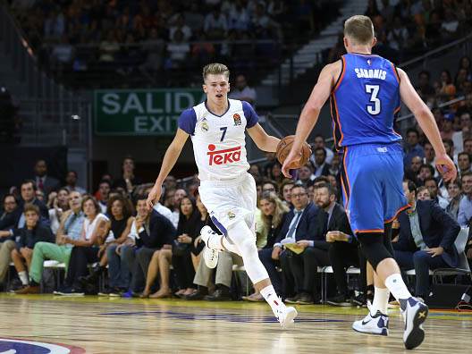 לקח חלק במשחק האחרון בין קבוצת NBA ליורוליג. דונצ'יץ' (GETTY)