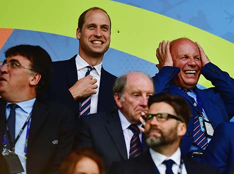 גם הנסיך וויליאם הגיע לצפות במשחק (getty)